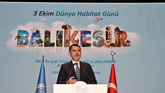 Balıkesir, Dünya Habitat Günü'ne ev sahipliği yaptı