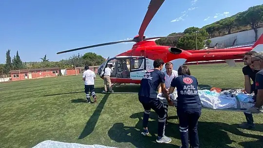 Epilepsi Hastası Helikopter Ambulansla Ankara'ya Sevkedildi