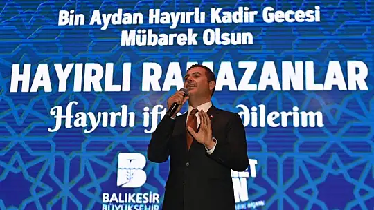 Başkan Ahmet Akın, Kadir Gecesi'nde Balıkesirlilerle buluştu