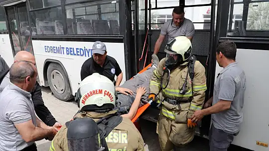 Edremit Belediyesi'nde Yangın Tatbikatı