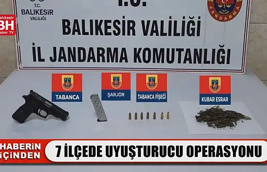 7 İlçede Uyuşturucu Operasyonu