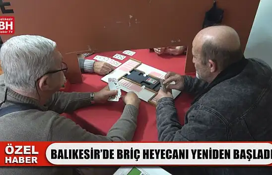 Balıkesir'de Briç Heyecanı Yeniden Başladı