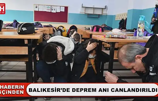 Balıkesir'de Deprem Anı Canlandırıldı