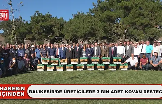Balıkesir'de Üreticilere 3 Bin Adet Kovan Desteği