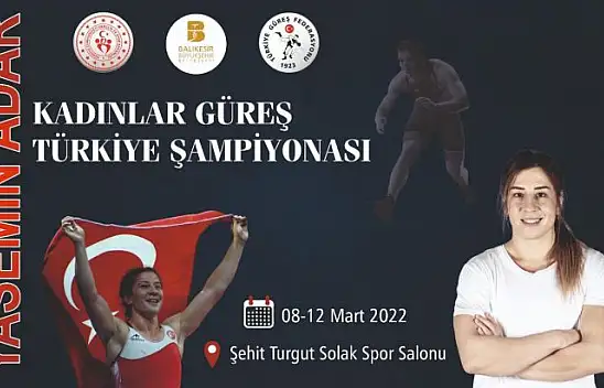 Balıkesir'de Yasemin Adar Kadınlar Güreş Türkiye Şampiyonası Heyecanı