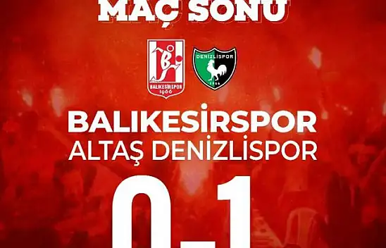 Balıkesirspor mağlubiyet serisine devam etti