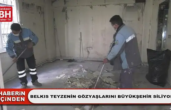 Belkıs Teyzenin Gözyaşlarını Büyükşehir Siliyor