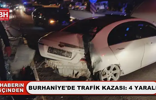Burhaniye'de Trafik Kazası: 4 Yaralı