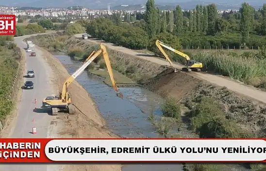 Büyükşehir, Edremit Ülkü Yolu'nu Yeniliyor