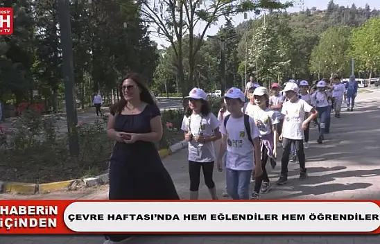 Çevre Haftası'nda Hem Eğlendiler Hem Öğrendiler