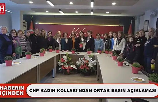 CHP Kadın Kolları'ndan Ortak Basın Açıklaması