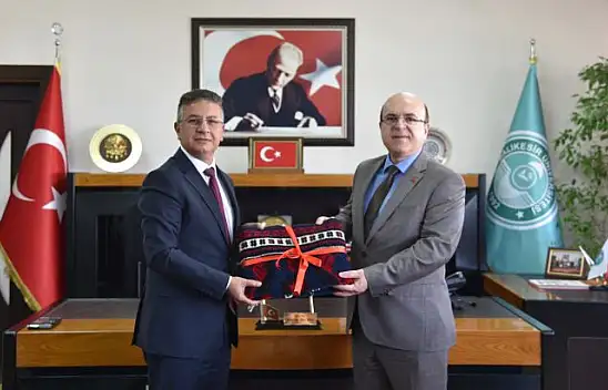 Cumhuriyet Başsavcısı Alpaslan Kaplan'dan, Rektör İlter Kuş'a Veda Ziyareti