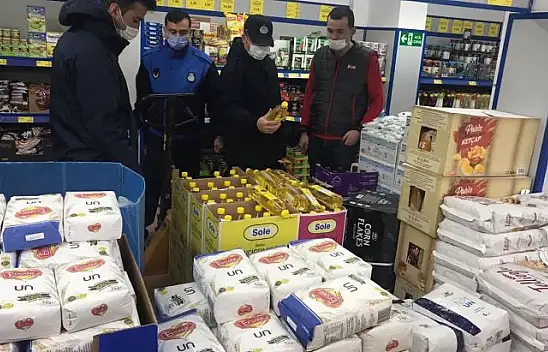 Edremit zabıtadan stok yağ denetimi