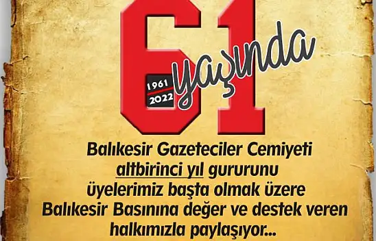 Gazeteciler Cemiyeti 61 Yaşında