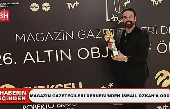 Magazin Gazetecileri Derneği'nden İsmail Özkan'a Ödül