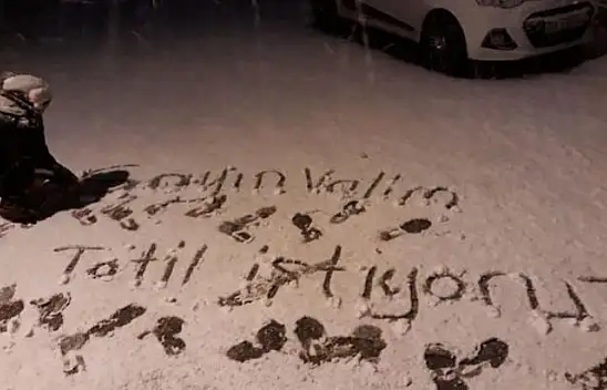 Öğrenciler istedi, Vali Şıldak kırmadı yarın okullar tatil