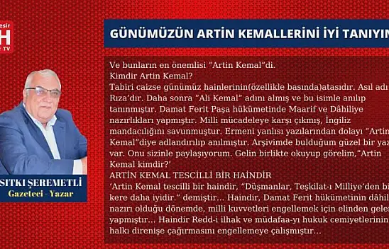 Sıtkı Şeremetli - Köşe Yazısı