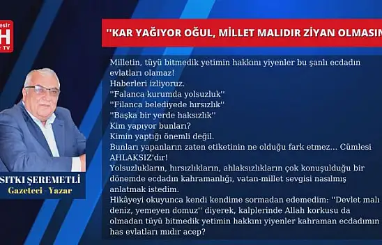 Sıtkı Şeremetli – Köşe Yazısı