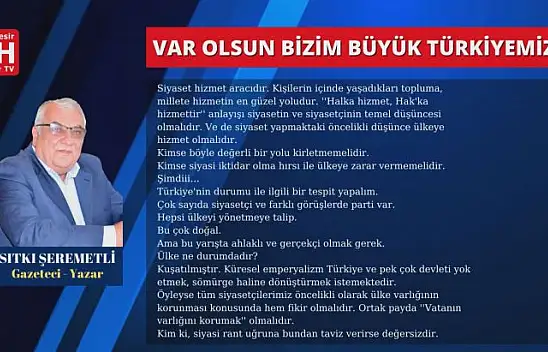 Sıtkı Şeremetli – Köşe Yazısı