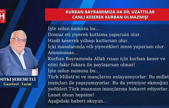 Sıtkı Şeremetli – Köşe Yazısı