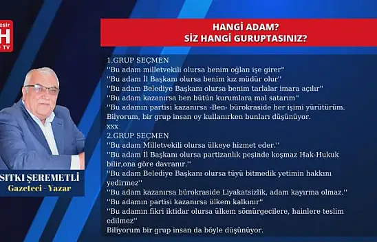 Sıtkı Şeremetli – Köşe Yazısı