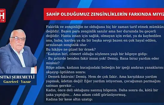 Sıtkı Şeremetli – Köşe Yazısı