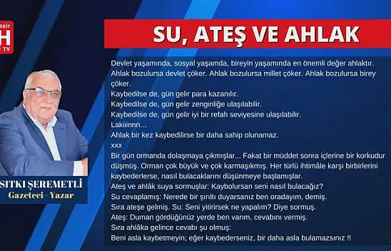 Sıtkı Şeremetli - Köşe Yazısı
