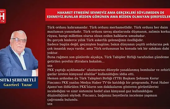 Sıtkı Şeremetli – Köşe Yazısı