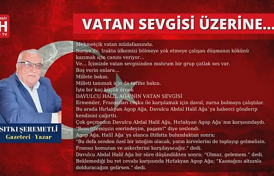 Sıtkı Şeremetli – Köşe Yazısı