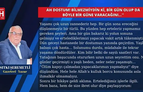 Sıtkı Şeremetli – Köşe Yazısı