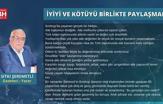 Sıtkı Şeremetli – Köşe Yazısı