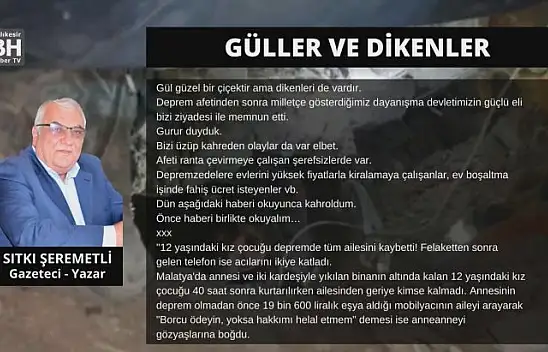 Sıtkı Şeremetli – Köşe Yazısı