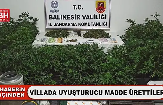 Villada Uyuşturucu Madde Ürettiler