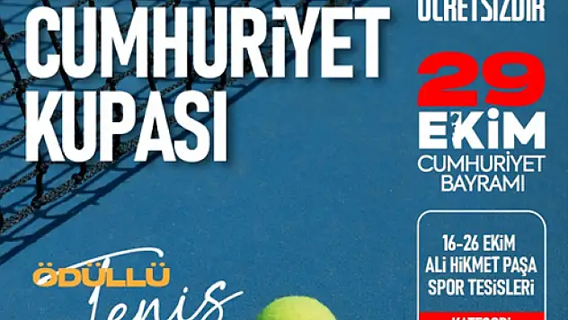 29 Ekim Cumhuriyet Haftasında tenis severler eğlenceli anlar yaşayacak