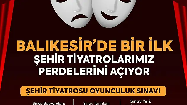Artık Balıkesir'in de bir 'Şehir Tiyatrosu' olacak