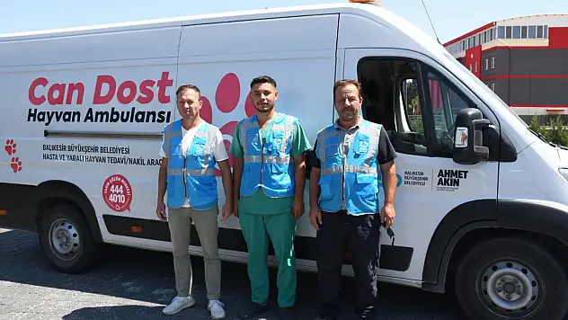 Balıkesir İtfaiyesi ve Can Dost ekibi Bursa'da görev başında