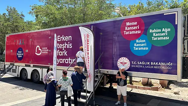 Büyükşehir'den Erdek'e ücretsiz kanser taraması desteği