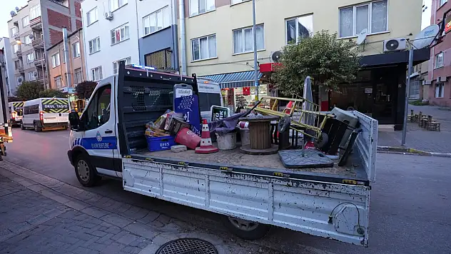 Büyükşehir Zabıtasından kaldırım işgallerine sıkı denetim