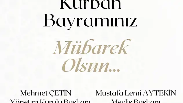 KURBAN BAYRAMINIZ MÜBAREK OLSUN
