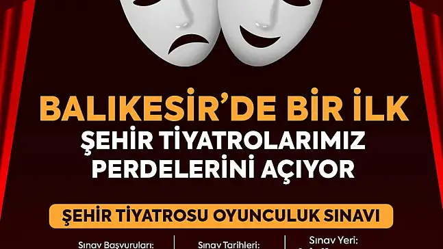 Artık Balıkesir'in de bir 'Şehir Tiyatrosu' olacak