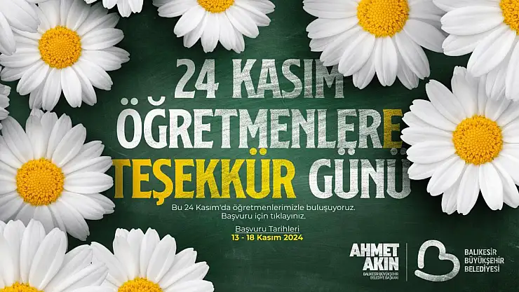 24 Kasım'da Öğrenciler öğretmenleriyle buluşuyor