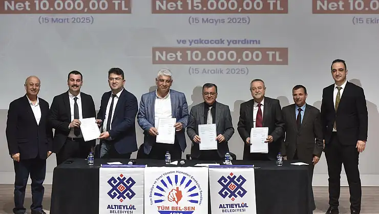 Altıeylül Belediyesi, TÜM-BEL-SEN ile Toplu Sözleşme İmzaladı