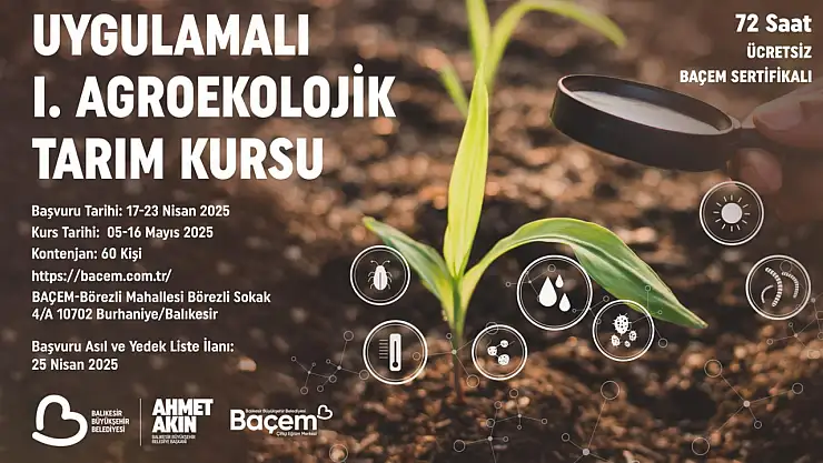 BAÇEM'den Uygulamalı Agroekolojik Tarım Kursu