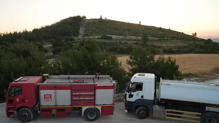 Balıkesir İtfaiyesi Yangına Hızlıca Müdahale Etti