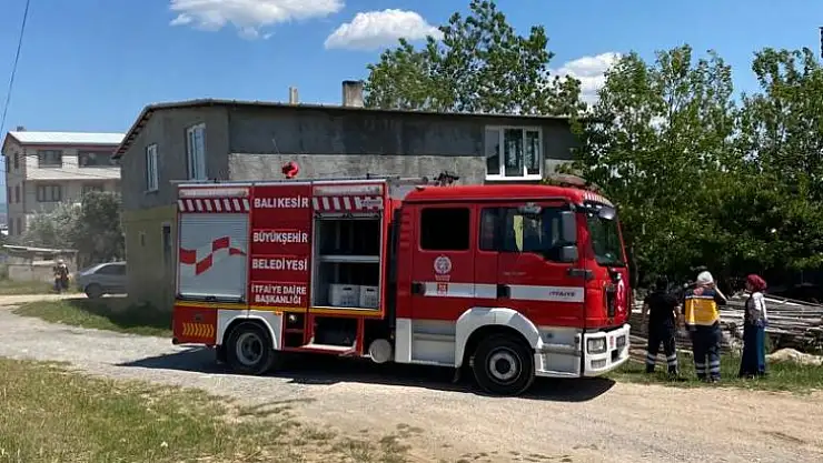 Bandırma'da Ev Yangını