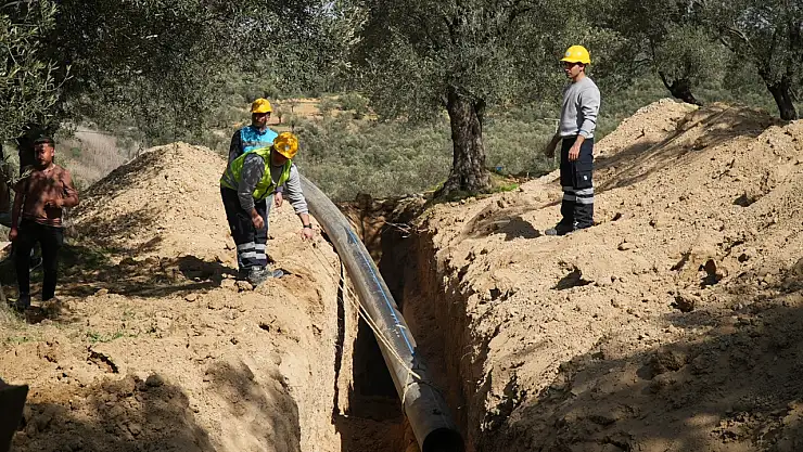BASKİ'den Gömeç'e yeni içme suyu hattı