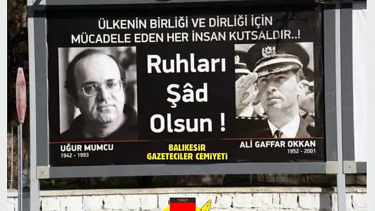 BGC'den 24 Ocak'ta katledilen Uğur Mumcu ve Gaffar Okkan'a Anma