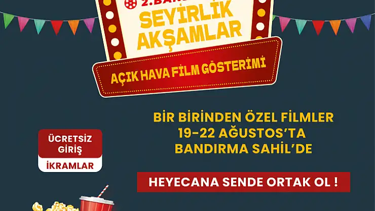Büyükşehir, Bandırma'da Yeşilçam Rüzgârları Estirecek