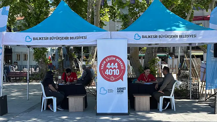 Büyükşehir Belediyesi Yakın Çözüm Saha Ekibi Bandırma'da vatandaşları dinledi