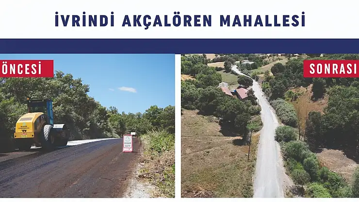 Büyükşehir'den Gönen, Savaştepe ve İvrindi'de yollara modern dokunuş